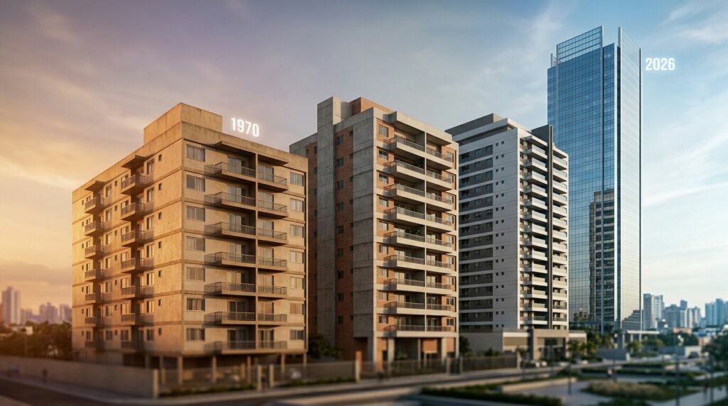 evolucao flats